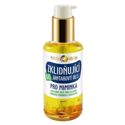 purity vision bio zklidnujici jantarovy olej pro miminka 95ml