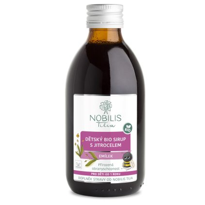 nobilis tilia detsky bio sirup s jitrocelem emilek 250 ml