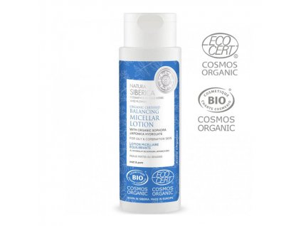 natura siberica vyvazujici micelarni voda pro mastnou a smisenou plet 150 ml