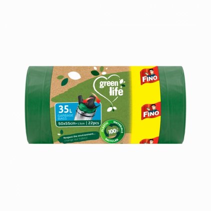 fino pytle na odpadky green life easy pack 25 m 35l 22 ks