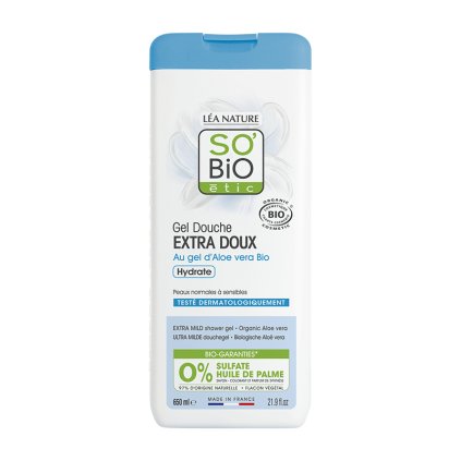 so bio etic gel sprchovy extra jemny s aloe vera 650 ml bio