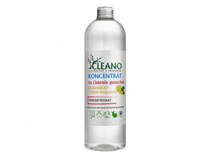 cleano koncentrat pro cisteni vsech povrchu bergamot 500 ml