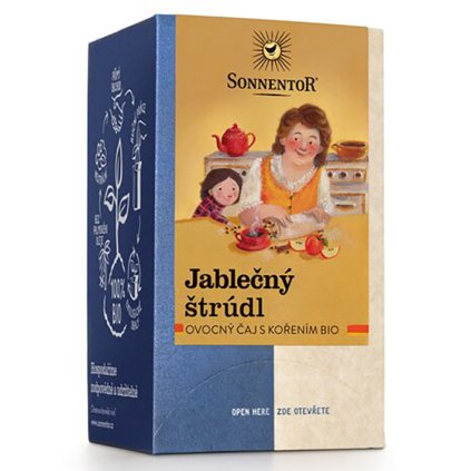 sonnentor ovocny caj jablecny strudl bio sacky 45g