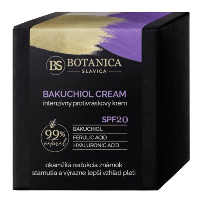 botanica slavica bakuchiol cream spf 20 intenzivni posilujici krem proti vraskam bakuchiol kyselina ferulova 50 ml
