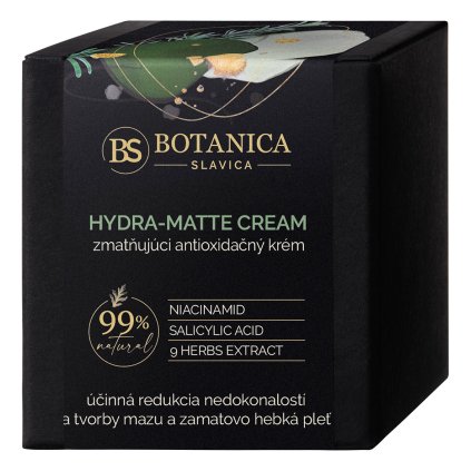 botanica slavica hydra matte lehky antioxidacni krem salicylic acid niacinamide stary nazev zmatnujici krem 9 divu bylin 50 ml