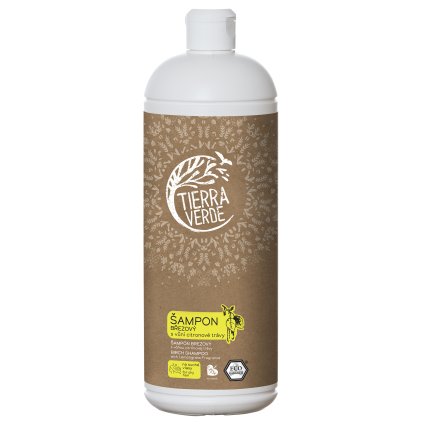tierra verde brezovy sampon na suche vlasy s citronovou travou 1l