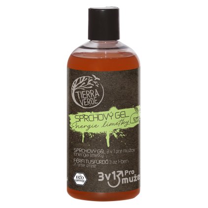 tierra verde pansky sprchovy gel na telo oblicej a vlasy 3v1 energie limetky 500 ml