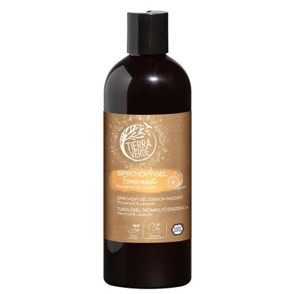 tierra verde sprchovy gel esence radosti pomeranc lavandin 500 ml