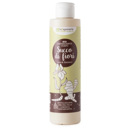 lasaponaria posilujici cistici sprchovy gel s kosatcem a zazvorem bio 200 ml