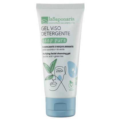 lasaponaria cistici gel na oblicej deep pure bio 100 ml