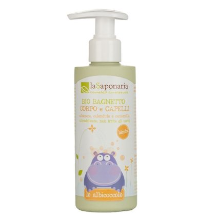 lasaponaria jemny telovy a vlasovy myci gel pro deti bio 190 ml