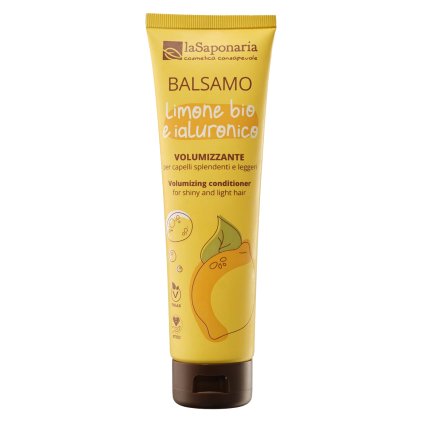 laSaponaria Lehký kondicionér pro objem vlasů s citronem a kyselinou hyaluronovou 150 ml