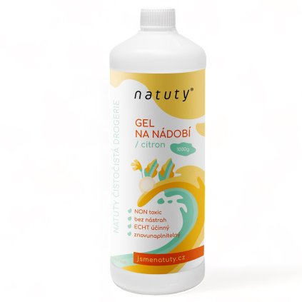 natuty gel na nadobi s vuni citronu 1 l