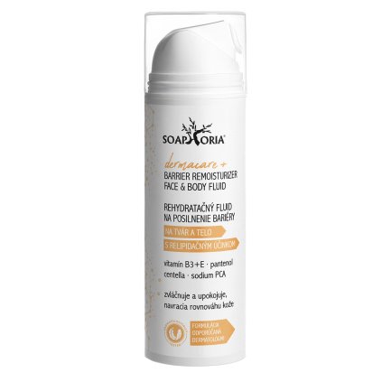 soaphoria dermacare rehydratacni fluid pro posileni kozni bariery tvar telo vlasova pokozka 150 ml