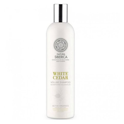 natura siberica sampon pro vetsi objem bily cedr 400ml