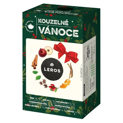 LEROS Ovocný čaj aromatizovaný Kouzelné Vánoce sáčky 20 x 2 g