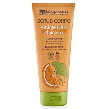 lasaponaria telovy peeling s bio ginkgo bilobou a vit c 200 ml