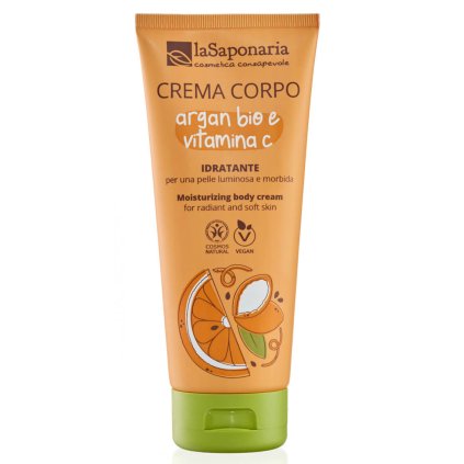 lasaponaria hydratacni telovy krem s bio arganem a vit c 200 ml