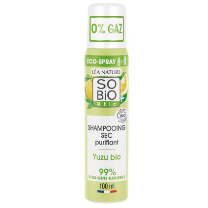 SO'BiO ÉTIC Čisticí suchý šampon ve spreji s Yuzu BIO 100 ml