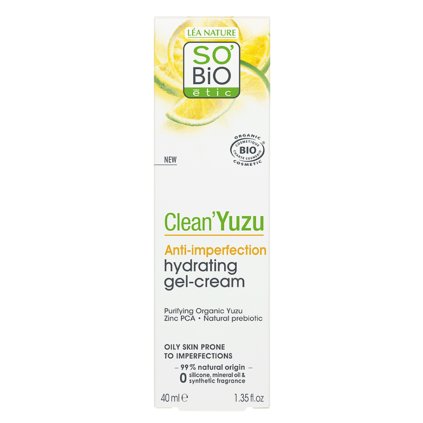 so bio etic gel krem pletovy hydratacni clean yuzu bio 40 ml