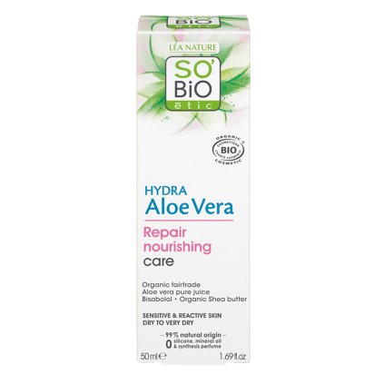 so bio etic pece vyzivna reparacni s aloe vera pro citlivou plet bio 50 ml
