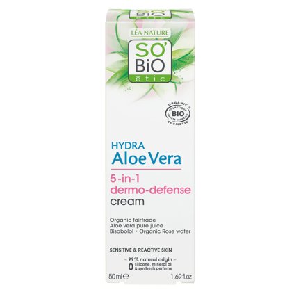 so bio etic krem ochranny pro citlivou plet s aloe vera 5v1 bio 50 ml