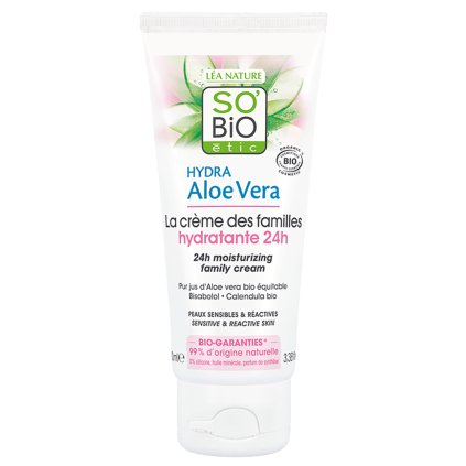 so bio etic krem hydratacni hypoalergenni s aloe vera pro celou rodinu bio 100 ml