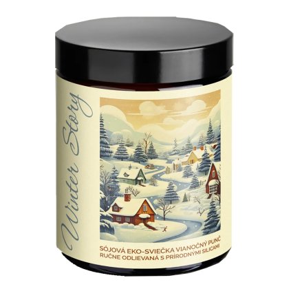 soaphoria winter story limitovana zdrava eko sojova svicka v skle 210 ml