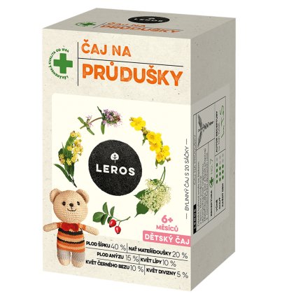 leros detsky caj na prudusky sacky 20 x 1 5 g