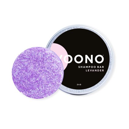voono levandulovy sampuk pro hebke a leskle vlasy mini 24 g