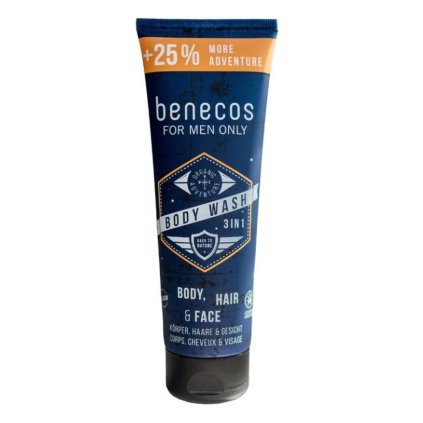 benecos sprchovy gel pro muze 3v1 bio 250 ml