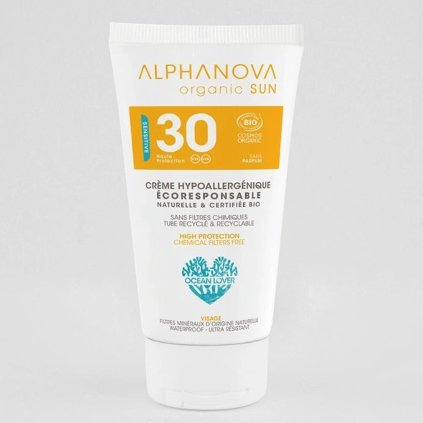 alphanova opalovaci krem na oblicej spf 30 bio 50 g