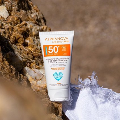 alphanova opalovaci krem na oblicej spf 50 bio 50 g