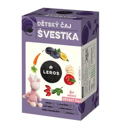 leros detsky caj svestka 20 x 2 g