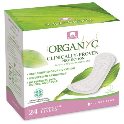 organyc slipove vlozky light 24 ks