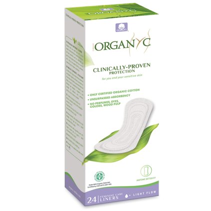 organyc slipove vlozky light plus 24 ks
