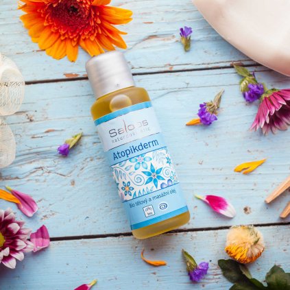 saloos telovy a masazni olej atopikderm 50ml