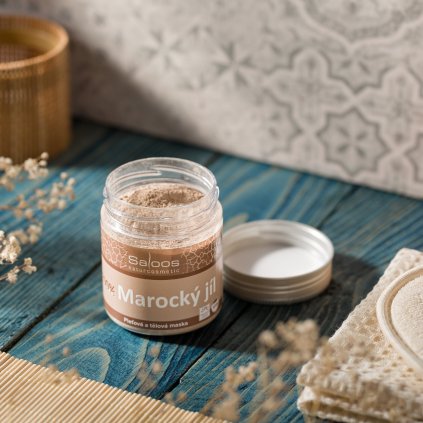 saloos 100 rhassoul marocky jil telova a pletova maska 200 g