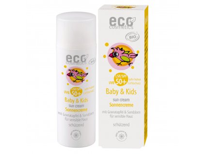 eco cosmetics baby detsky opalovaci krem spf 50 bio 50ml