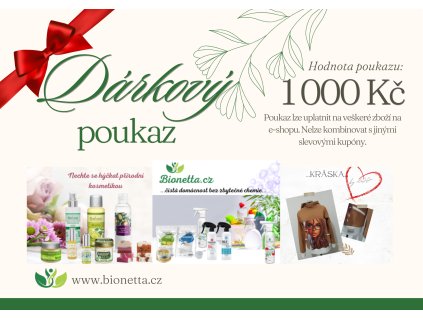 Dárkový poukaz 1000 Kč