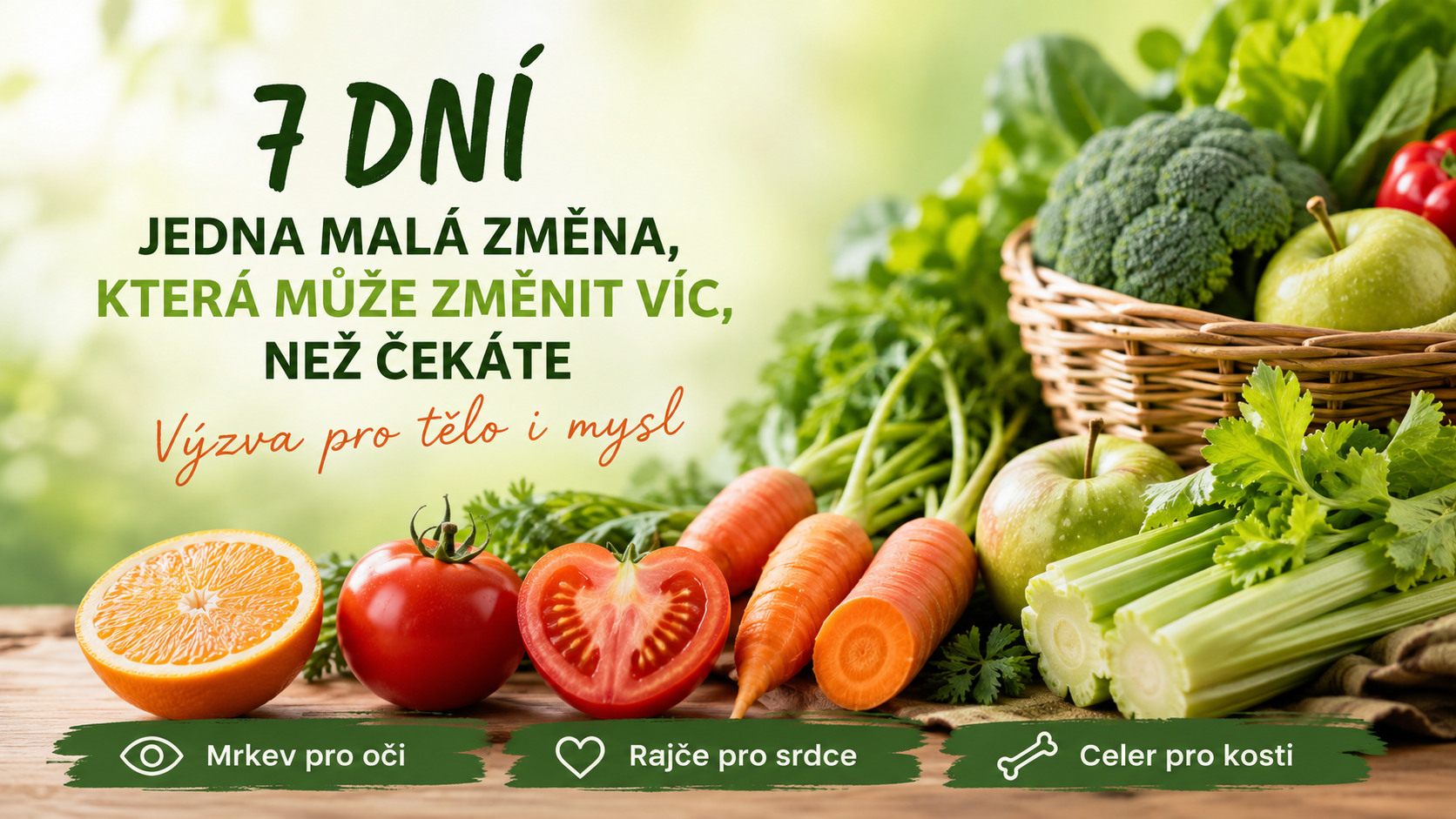 Jedna malá změna. Velký experiment.