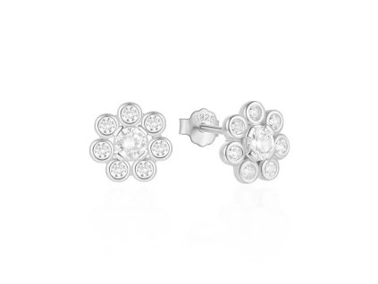 BIONICBAND® Ohrringe „Blume“ No Fear Ag 925/1000