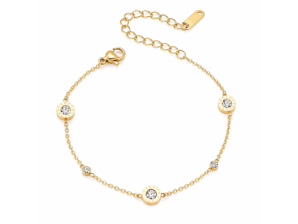 řetěz s kam zlatá2