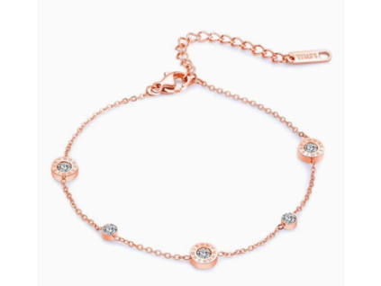 řetěz s kam ružová