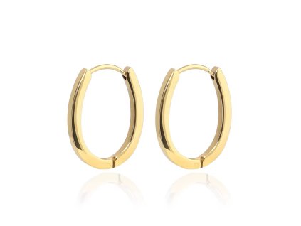 BIONICBAND® Edelstahlohrringe Infinity Goldgarbig