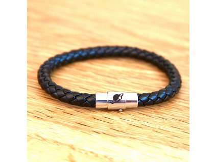 BIONICBAND® Leder Schwarz Dünn Infinity