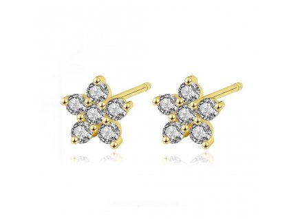 BIONICBAND® earrings flower Master gold colour