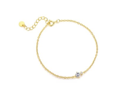 BIONICBAND® stříbrný řetízek Joy of life zlatá barva Ag 925/1000