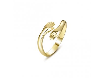 BIONICBAND® Ring Hände Joy of Life Goldfarbe Ag 925/1000