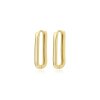 BIONICBAND® earrings rectangle Master gold color Ag 925/1000